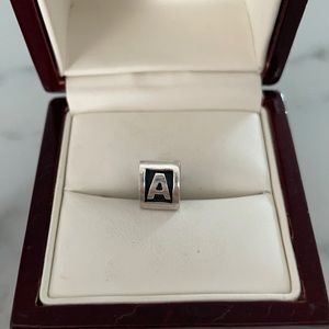 “A” Pandora Charm